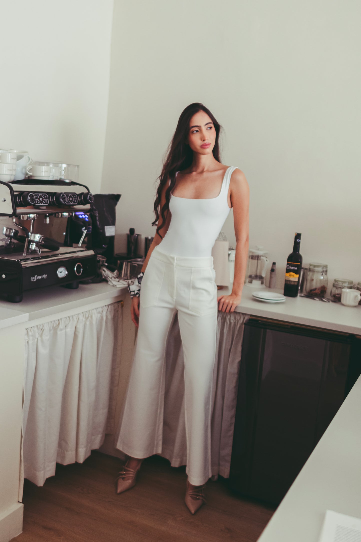 Pantalón Peach Blanco